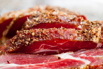 beef meat with lard