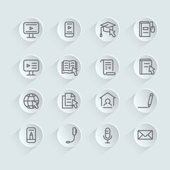 온라인 교육 아이콘