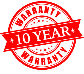 10 Year  warranty stamp vector logo images, Warranty vector stock photos, Warranty vector illustration of logo