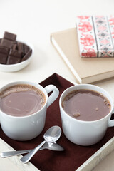 close up hot chocolate