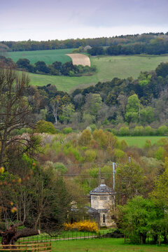 The parkland at Basildon Park, at Lower Basildon, Reading, Berkshire.