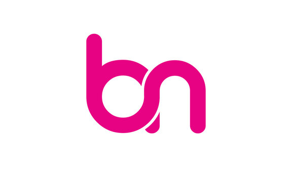bn or nb Letter Initial Logo Design, Vector Template