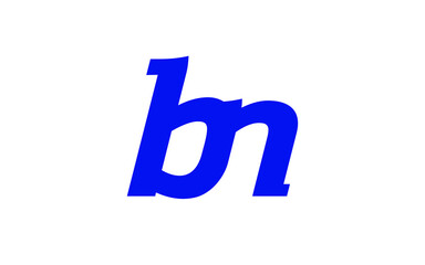 bn or nb Letter Initial Logo Design, Vector Template