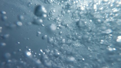 Air Bubbles Underwater, Natural Under Water background scene