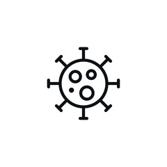 Obraz premium Outline Virus Corona Icon - Symbol of Covid 19 Virus - Vector