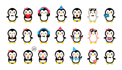 cute penguin cartoon graphic vector design