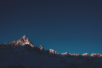 Raggio di luce sul Monviso