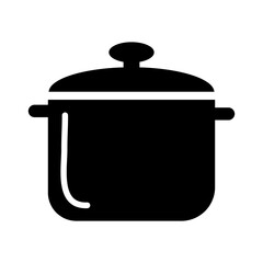 kitchen pot silhouette style icon