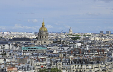 View of the city of Paris from the Eiffel tower