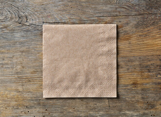 brown paper napkin