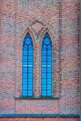 Fototapeta na wymiar Domkirke Church Windows Fredrikstad Norway