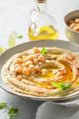Enjoy your hummus as healthy and quick snack