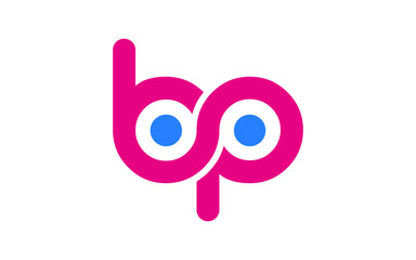 bp or pb Letter Initial Logo Design, Vector Template