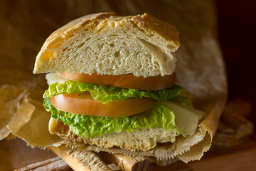 veggie bread sandwich