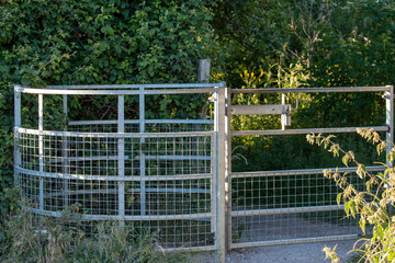 Fototapeta premium Countryside metal kissing gate