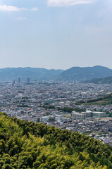 Obraz premium 梶原山から見た静岡市の街並み