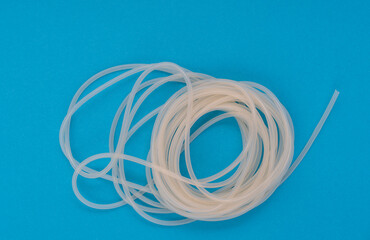 Plastic silicone hose for use in industry and aquariums.
