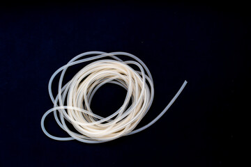 Plastic silicone hose for use in industry and aquariums.