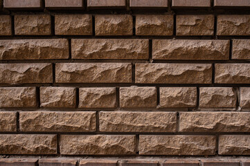 Texture background. The old red brick wall.