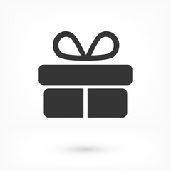 Illustration of gift box vector icon o background. Christmas gift vector icon illustration vector icon symbol.