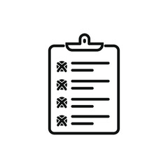 Checklist icon flat vector design
