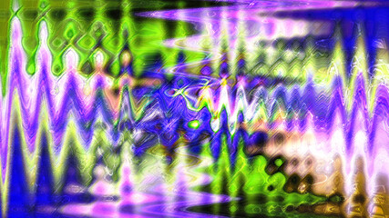 Naklejka na ściany i meble Abstract colorful twisted light fibers. Waving effect background. Colorful motion twirl fibers design. Colored digital flower, leafes in abstraction beautiful.