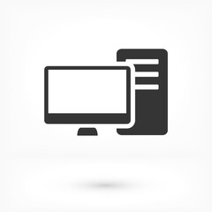 PC vector icon. lorem ipsum 10 EPS Design JPG