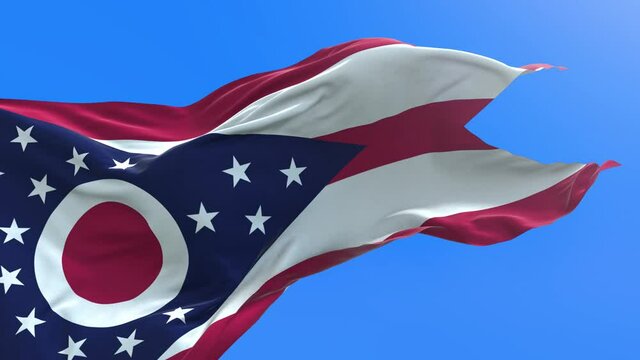 3D American USA realistic waving flag background