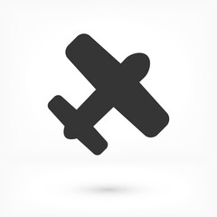 airplane vector icon. lorem ipsum Flat Design JPG