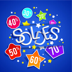 Creative Abstract Hard Discount Sale vector illustration