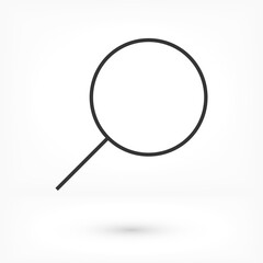 search magnifying glass icon. lorem ipsum Flat Design JPG