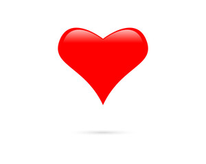 The heart icon in red on a white background.