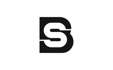 BS or SB Letter Initial Logo Design, Vector Template © usman
