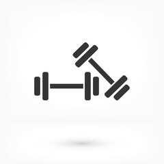 Dumbbell  icon vector 10 eps design. lorem ipsum Flat Design JPG