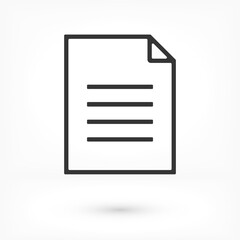 Document vector icon. lorem ipsum Flat Design JPG