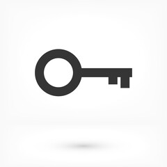 Key vector icon. lorem ipsum Flat Design JPG