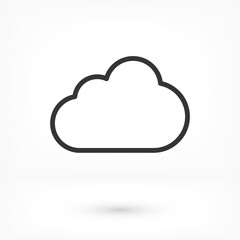 Cloud icon vector 10 EPS. lorem ipsum Flat Design JPG