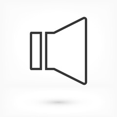 Sound icon vector. lorem ipsum Flat Design JPG