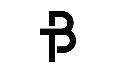 BT or TB Letter Initial Logo Design, Vector Template