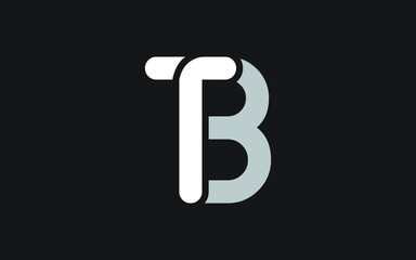 BT or TB Letter Initial Logo Design, Vector Template