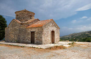 Fototapeta na wymiar The church of Archangel Michael in Kato Lefkara village. Cyprus