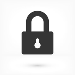 Lock vector icon . lorem ipsum Flat Design JPG