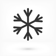 Snowflake Icon vector. lorem ipsum Flat Design JPG