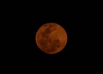 Super red moon (January 2019)