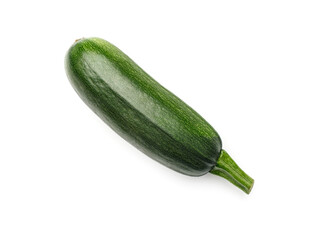 Fresh zucchini isolated on a white. Top view