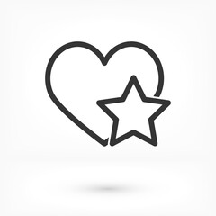 heart 10 eps bond icon design vector graphic
