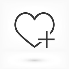 Obraz premium heart 10 eps bond icon design vector graphic