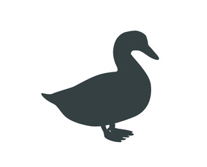 Duck icon. vector duck illustration.  Goose icon.  