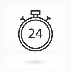 stopwatch 10 eps bond icon design vector graphic