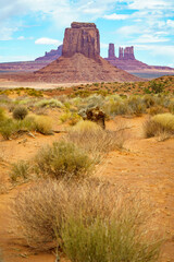 the scenic drive in the monument valley, usa